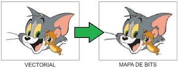 imagen mapa de bits vs Vectorial